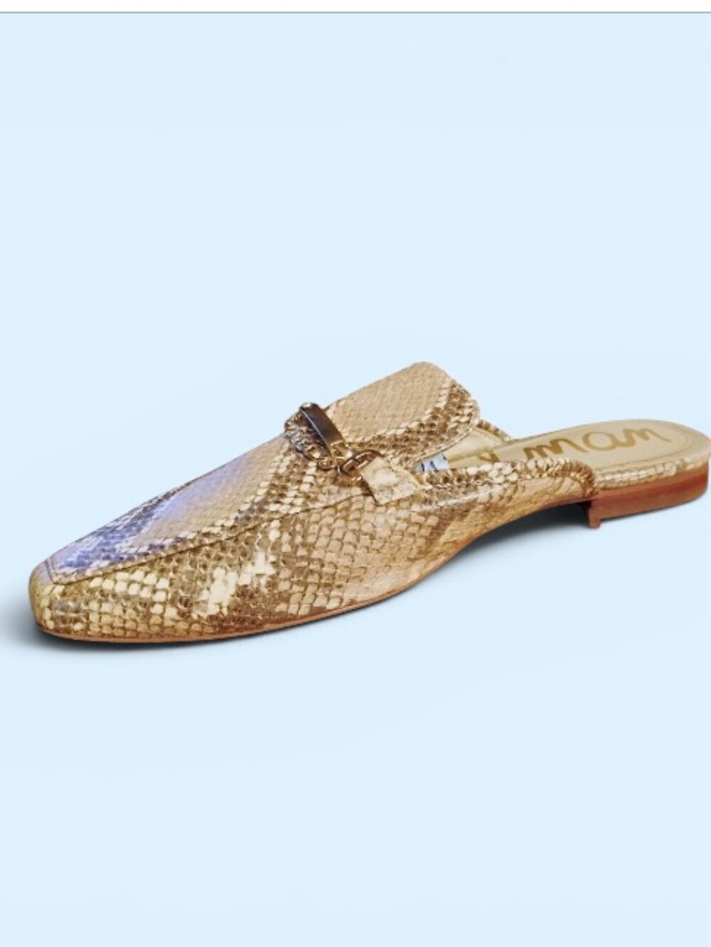 Sam Edelman Snake Mule Slide Loafer .